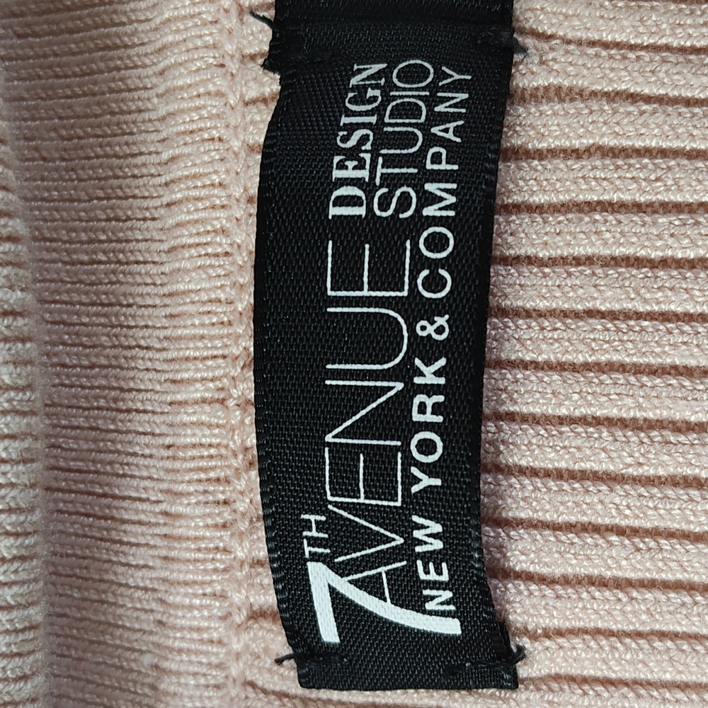 Chic Off-Shoulder Blush Sweater - Picture 11 of 12